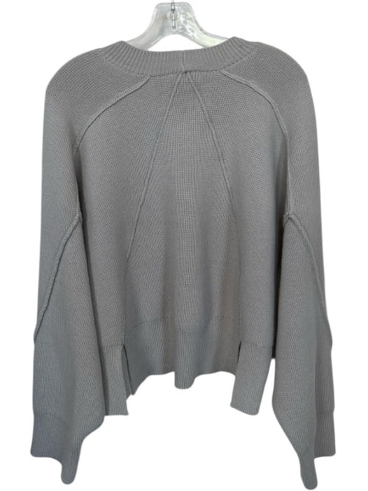 Rag & Bone Size L Grey cotton, polyester, wool Knit Long Sleeve Sweater Grey / L
