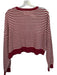 Soho & Stella Size L Red, White & Blue Cotton & Acrylic Crochet Cropped Sweater Red, White & Blue / L