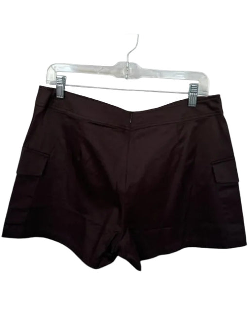 Zara Size L Brown Cotton Wrap & button Pockets Mini Skort Brown / L