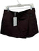 Zara Size L Brown Cotton Wrap & button Pockets Mini Skort Brown / L