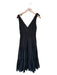 Cinq a Sept Size 6 Black Cotton & Silk Sleeveless Rouched Maxi Dress Black / 6