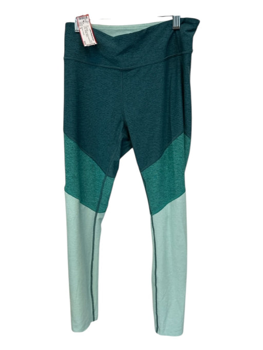 Outdoor Voices Size S Teal Polyester Blend Heathered color block Leggings Teal / S