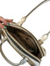 Kate Spade white & tan Leather & Wicker Top Handles Zip Close Bag white & tan / S