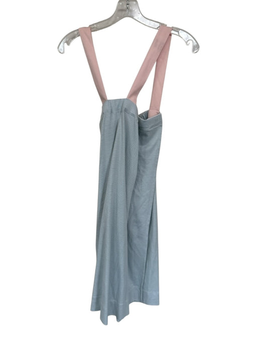 Lake Size M Sage & Pink Pima Cotton Sleeveless Striped Velcro Dress Sage & Pink / M