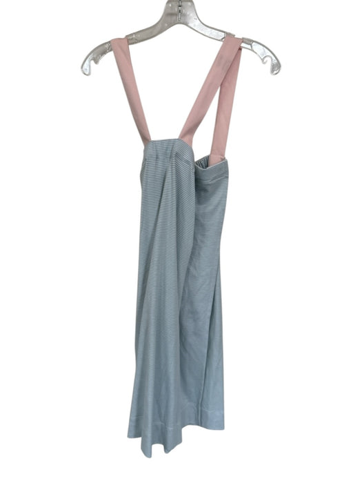 Lake Size M Sage & Pink Pima Cotton Sleeveless Striped Velcro Dress Sage & Pink / M