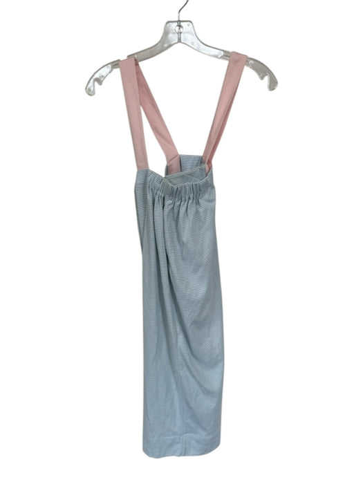 Lake Size M Sage & Pink Pima Cotton Sleeveless Striped Velcro Dress Sage & Pink / M