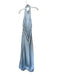 Revelry Size 6 Pale Blue Polyester Halter Open Back Cowl neck Maxi Gown Pale Blue / 6