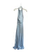 Revelry Size 6 Pale Blue Polyester Halter Open Back Cowl neck Maxi Gown Pale Blue / 6