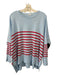 Mersea Size One Size Blue & Red Acrylic Blend Round Neck Long Sleeve Top Blue & Red / One Size