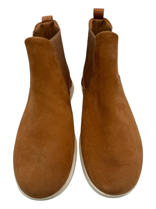 Sperry Shoe Size 8 Camel Brown & White Suede Ankle Chelsea Round Toe Booties Camel Brown & White / 8