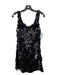 Cynthia Rowley Size XS Black Polyester Sequin Sleeveless Bias Cut Dress Black / XS