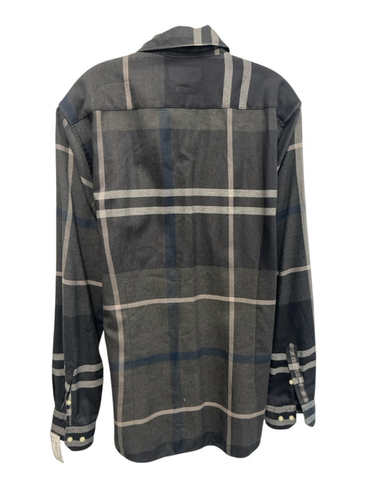 Barbour Size M Light & Dark Gray Cotton Plaid Button Down Long Sleeve Shirt Light & Dark Gray / M