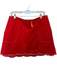 Ramy Brook Size 16 Red & Pink Cotton Blend Back Zip Scallopped Hem Mini Skirt Red & Pink / 16
