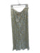 Vrg Grl Size 16 Yellow & Blue Lace Sequins Side Zip Maxi Sheer Skirt Yellow & Blue / 16
