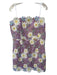 Elliott & Rose Size XXL Purple & Yellow Lace Strapless Flowers Back Zip Dress Purple & Yellow / XXL