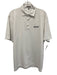 Peter Millar Size L White Synthetic Solid Athletic Polo Men's Short Sleeve White / L