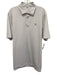 Peter Millar Size L White & Purple Synthetic Striped Polo Men's Short Sleeve White & Purple / L