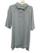 Peter Millar Size L Blue & White Cotton Striped Polo Men's Short Sleeve Blue & White / L