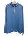 Peter Millar Size XL Blue Synthetic Herringbone Athletic Men's Long Sleeve Shirt Blue / XL