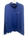 Turtleson Size XL Blue Synthetic Solid Quarter Zip Athleisure Long Sleeve Shirt Blue / XL