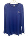Ritz Carlton Size XL Blue Synthetic Solid T shirt Athleisure Long Sleeve Shirt Blue / XL