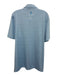 Johnnie O Size L Blue & White Synthetic Striped braves Polo Men's Short Sleeve Blue & White / L