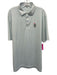 Peter Millar Size XL Blue & White Synthetic Striped Polo Athleisure Short Sleeve Blue & White / XL