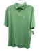Peter Millar Size Est L Light Green Polyester Solid Polo Men's Short Sleeve Light Green / Est L