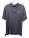 Peter Millar Size Est L Gray Polyester Solid Polo Men's Short Sleeve Gray / Est L