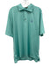 Peter Millar Size L Green Polyester Solid Polo Men's Short Sleeve Green / L