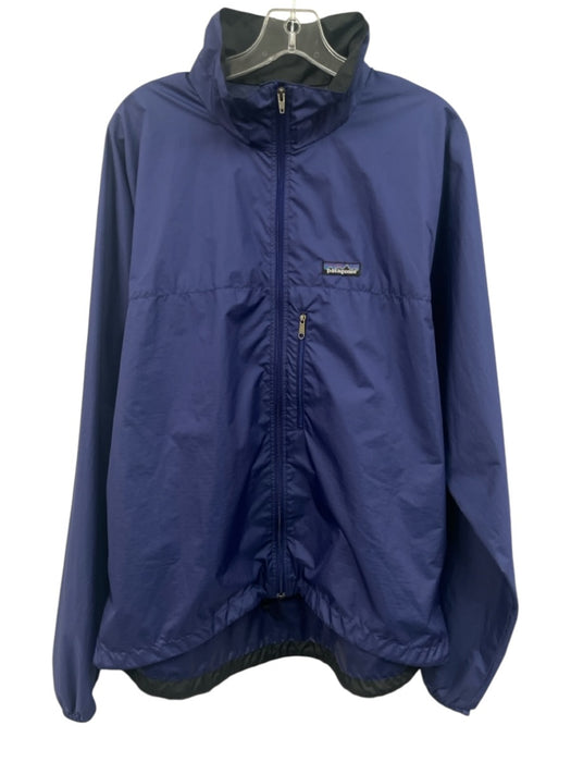 Patagonia Size XL Purple Polyester Solid Rain Men's Jacket Purple / XL