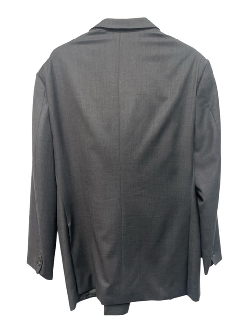 Fit Wel Gray Wool Solid 2 Button Men's Suit Gray / Est 44