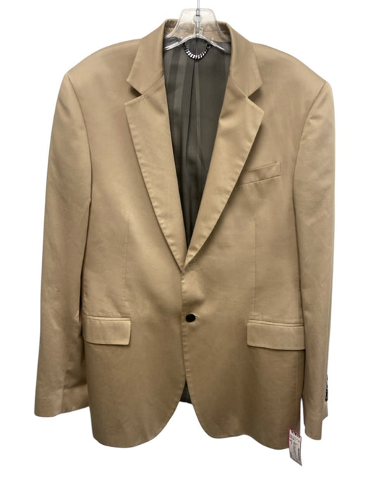 Burberry Beige Cotton Solid Notch Lapel 2 Button Men's Suit Beige / 54