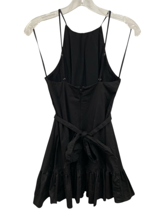 Majorelle Size XS Black Cotton Blend Adjustable Strap Mini Tie Belt Dress Black / XS