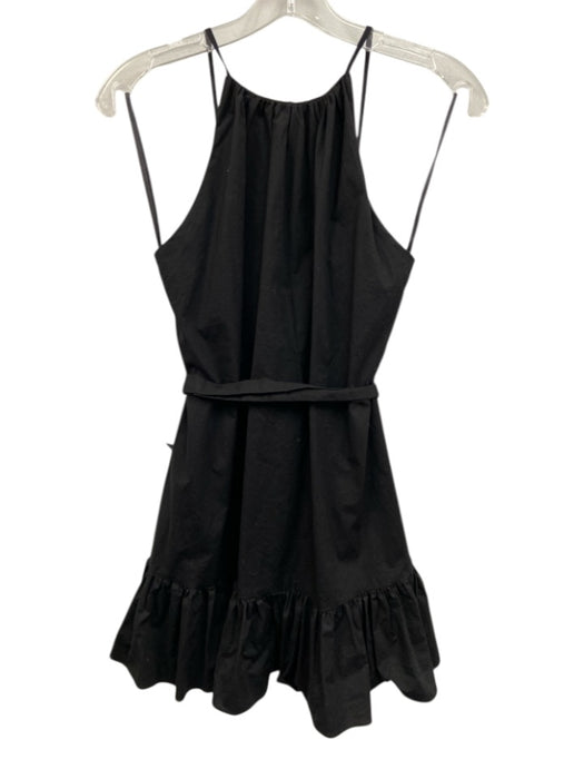 Majorelle Size XS Black Cotton Blend Adjustable Strap Mini Tie Belt Dress Black / XS