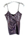 Parker Size 4 Purple Sequin Polyester Spaghetti Strap Front detail Dress Purple / 4