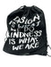 Kurt Geiger Black & Multi Canvas & Leather Flap Floral Metallic Chain Strap Bag Black & Multi / Small