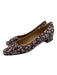 Ann Mashburn Shoe Size 41 Blue, Red, White Leather & Textile Square Toe Flats Blue, Red, White / 41