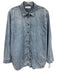 Everlane Size 16 Light Wash Cotton Long Sleeve Button Front Chambray Top Light Wash / 16
