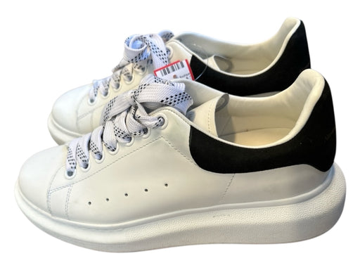 Alexander McQueen Shoe Size 39 White & Black Leather Platform lace up Sneakers White & Black / 39