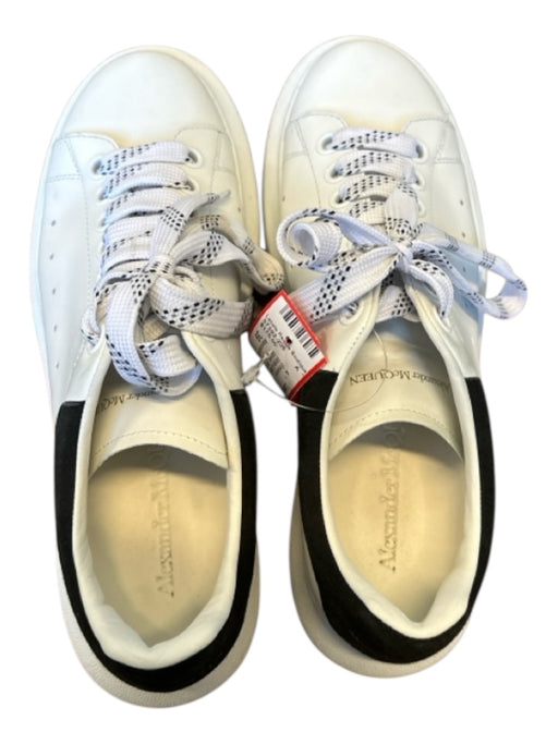Alexander McQueen Shoe Size 39 White & Black Leather Platform lace up Sneakers White & Black / 39