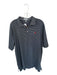 Peter Millar NWT Size XL Gray & White Polyester UGA Striped Golf Men's Polo Gray & White / XL