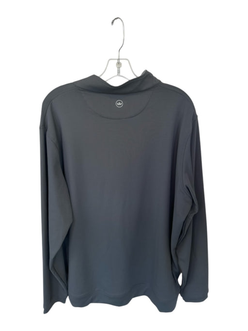 Peter Millar NWT Gray & Yellow Polyester Masters Logo Half Zip Golf Pullover Gray & Yellow / XXL