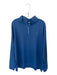 Peter Millar Blue Polyester Solid Half Zip Golf Men's Pullover Blue / XL