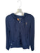 Peter Millar Size M Navy Polyester & Spandex Waffle Zip Up Hood Athletic Jacket Navy / M