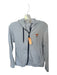 Peter Millar Size M Grey & Navy Polyester & Spandex Waffle Zip Up Hood Jacket Grey & Navy / M