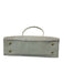 Patricia Nash Cream White Leather Ponyhair Glitter Zip Top Rhinestone detail Bag Cream White