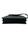 Gucci Black Leather Guccissima embossed Zip Top Messenger Bag Black