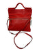 Tory Burch Red Leather Logo Convertible Magnetic Close Removable strap Bag Red