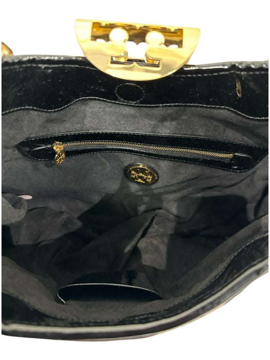 Tory Burch Cream White, Brown & Black Leather Pony Hair Cow Print Shoulder Bag Cream White, Brown & Black